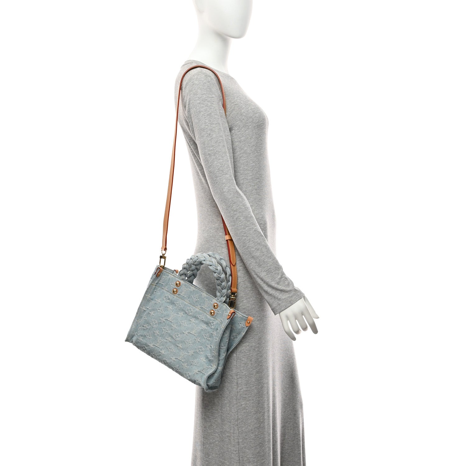 Louis Vuitton Monogram Washed Denim Let Go PM Sky Blue 2 of 10