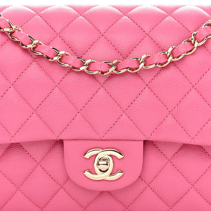 Chanel Caviar Quilted Medium Double Flap Pink 8 of 10
