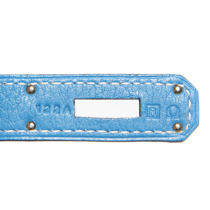 Hermes Taurillon Clemence Jypsiere 28 Blue Jean 12 of 17