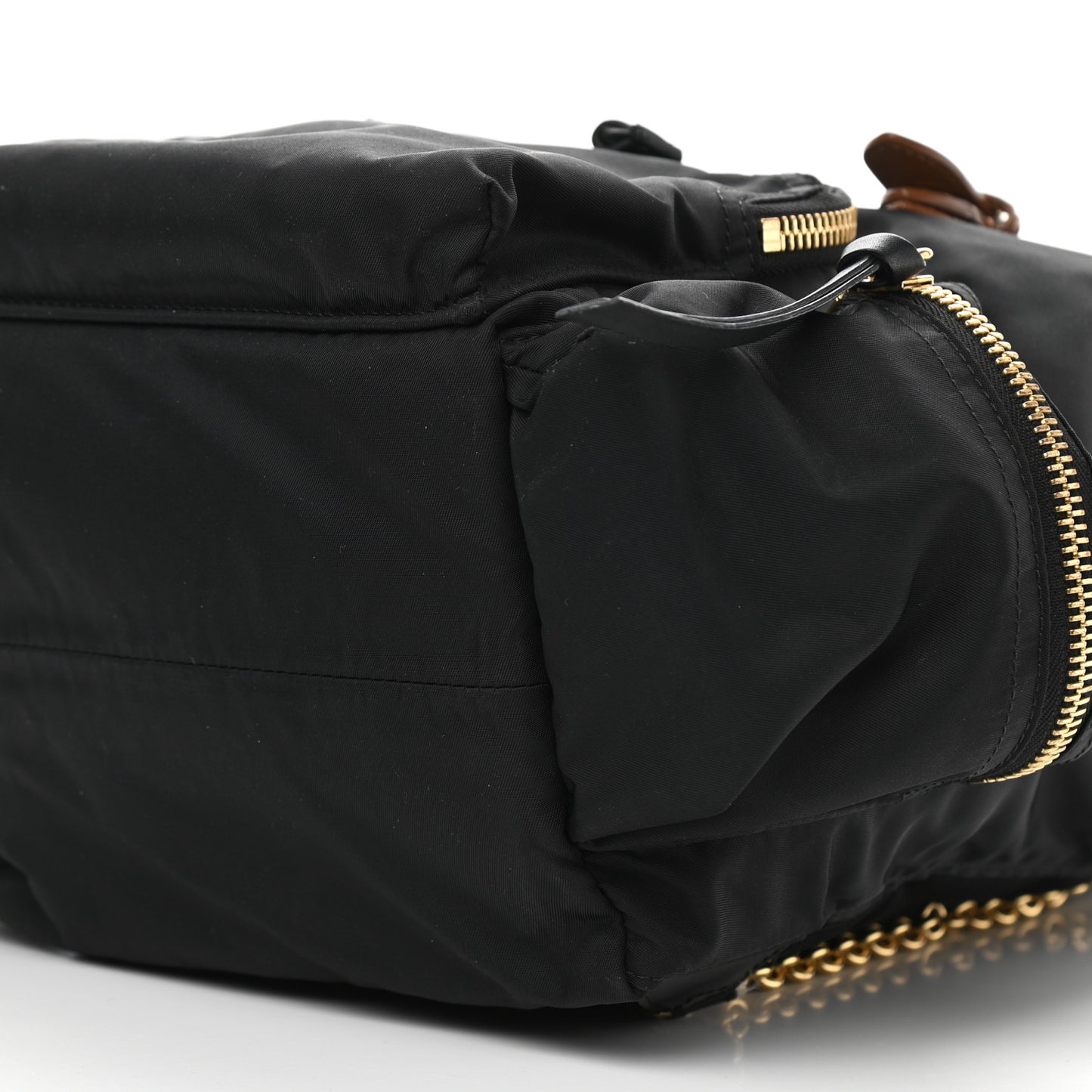 Nylon Medium Rucksack Backpack Black