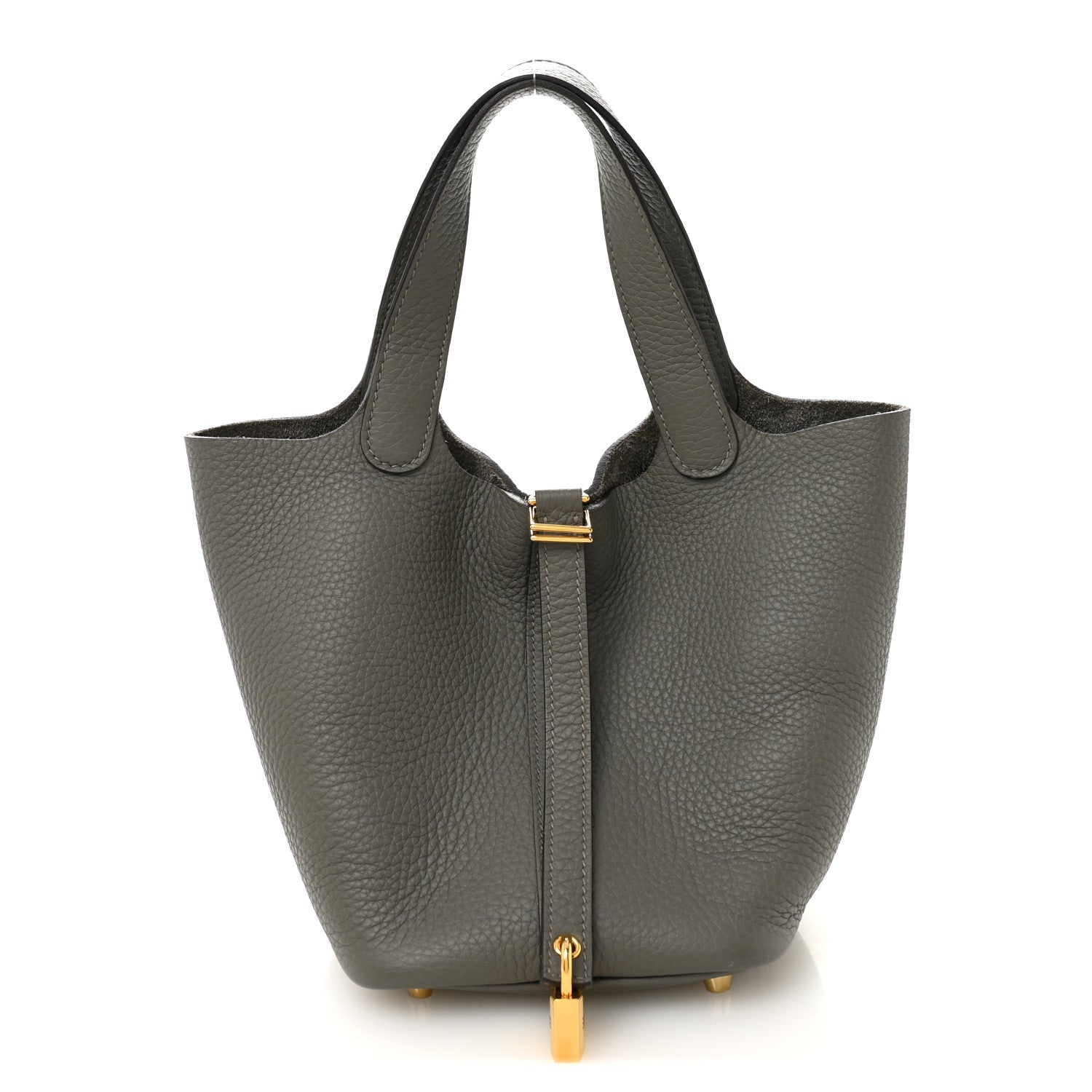 Hermes Taurillon Clemence Picotin Lock 18 PM Gris Meyer 1 of 10