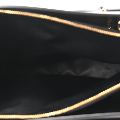 Salvatore Ferragamo Hammered Calfskin Today Satchel Black 5 of 9