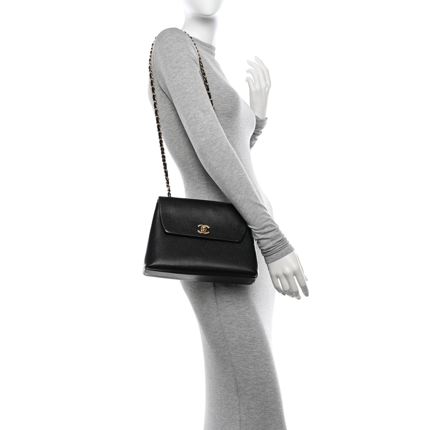 Chanel Caviar Jumbo Single Flap Black 2 of 11