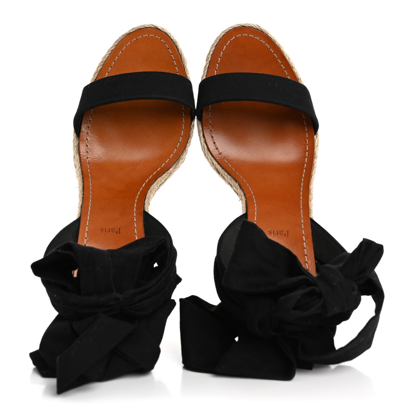 Canvas Du Desert 110 Espadrille Wedges 41 Black