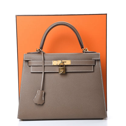 Hermes Epsom Kelly Sellier 28 Etoupe 10 of 10