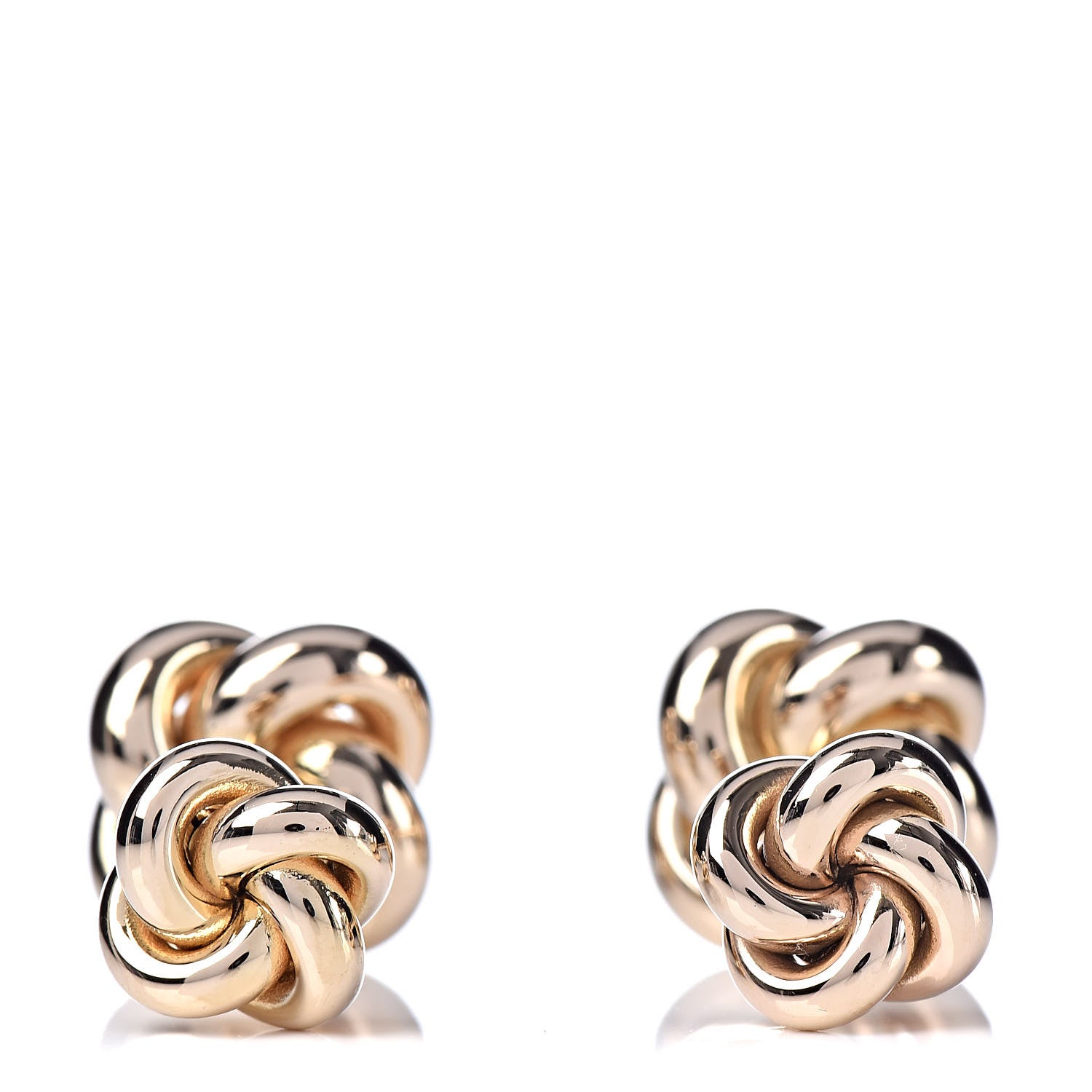 Tiffany 14K Yellow Gold Knot Cufflinks 6 of 7