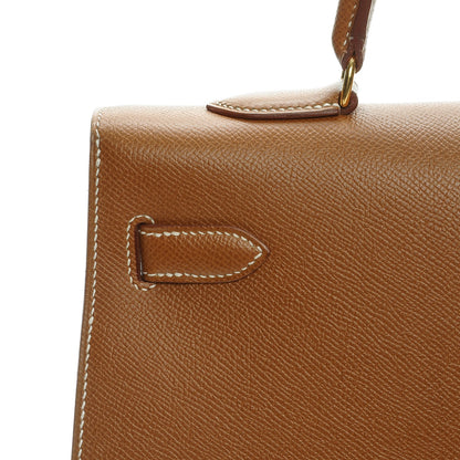 Hermes Courchevel Kelly Sellier 35 Gold 11 of 35