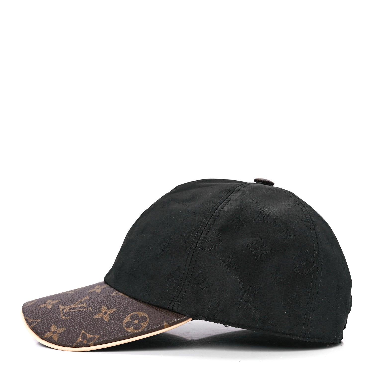 Louis Vuitton Polyester Silk Monogram LV Get Ready Cap L Black 3 of 8