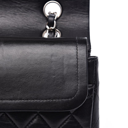 Chanel Lambskin Quilted Medium Double Flap Black 16 of 17