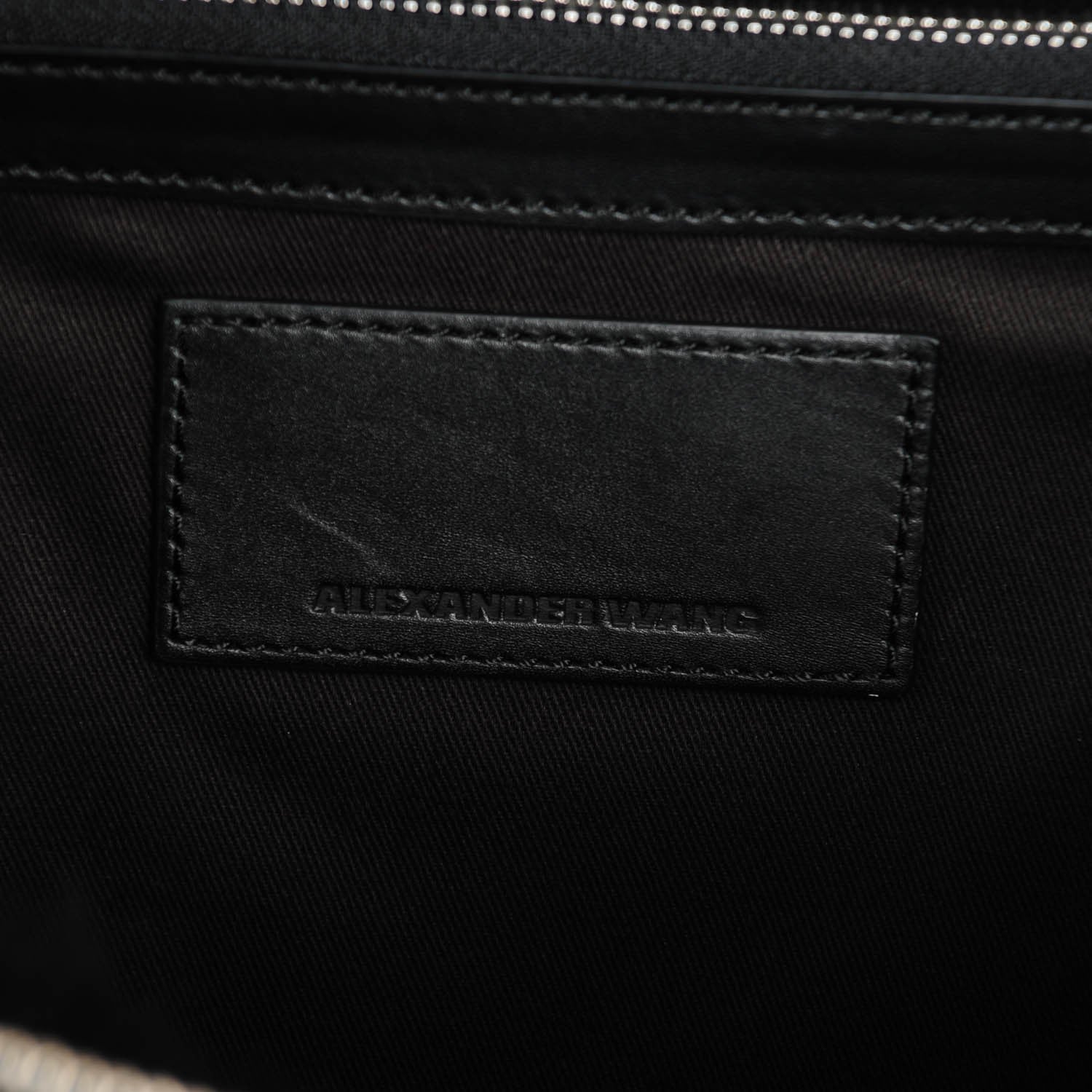Alexander Wang Shearling Rubberized Lambskin Inside Out Backpack Black 6 of 6