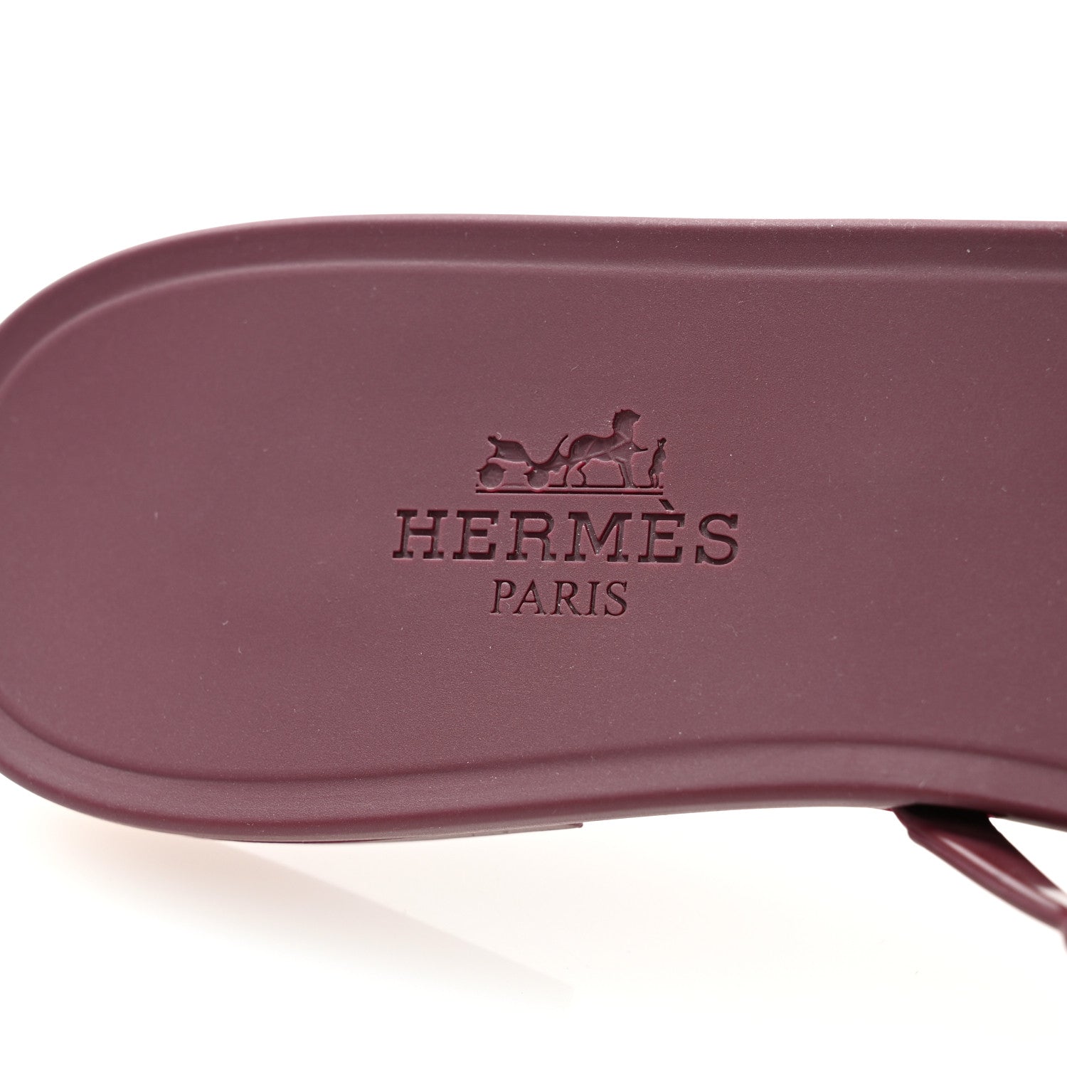 Hermes TPU Rivage Sandals 36 Bordeaux 6 of 9