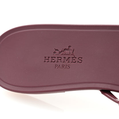 Hermes TPU Rivage Sandals 36 Bordeaux 6 of 9