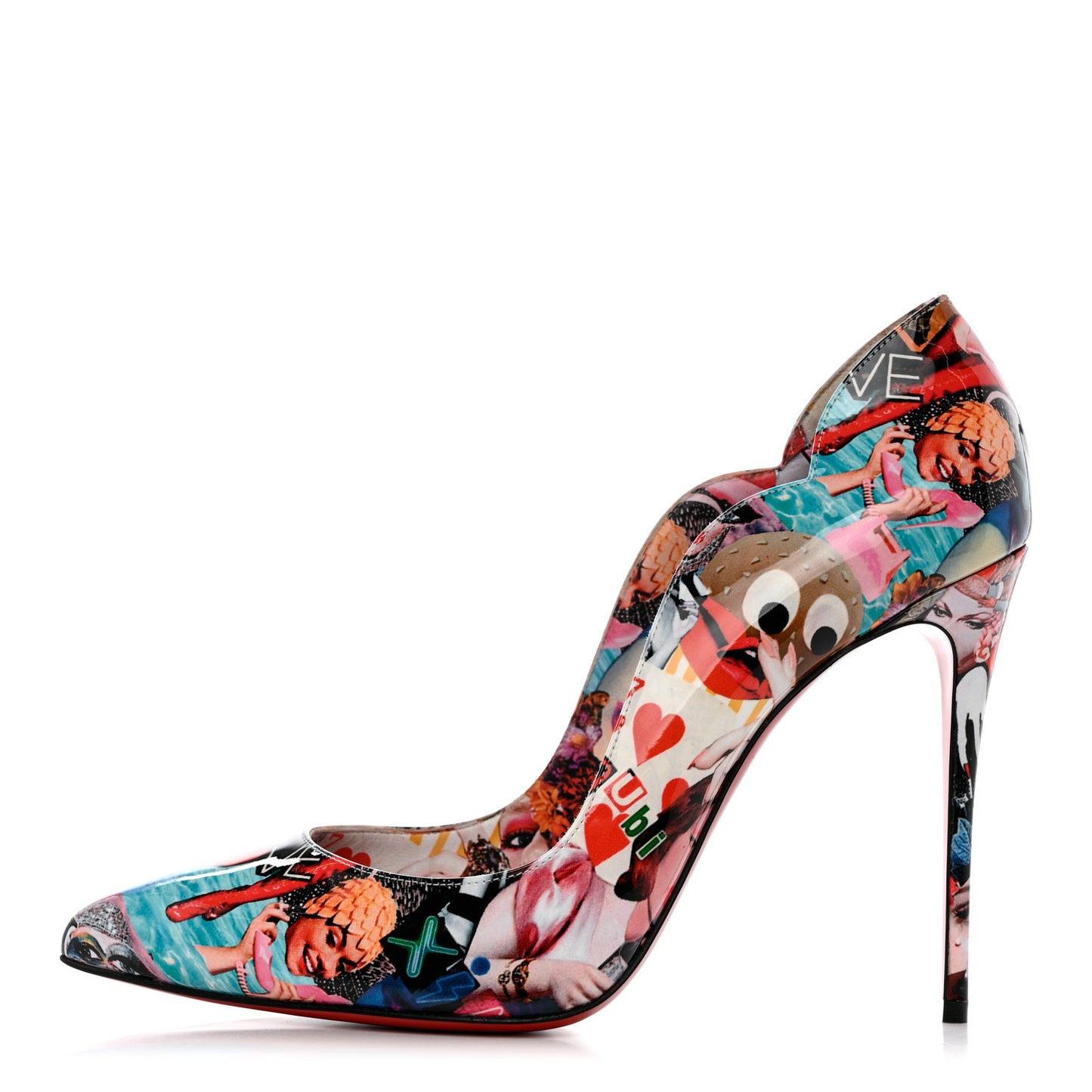 Patent Graphic Love Hot Chick 100 Pumps 41 Multicolor