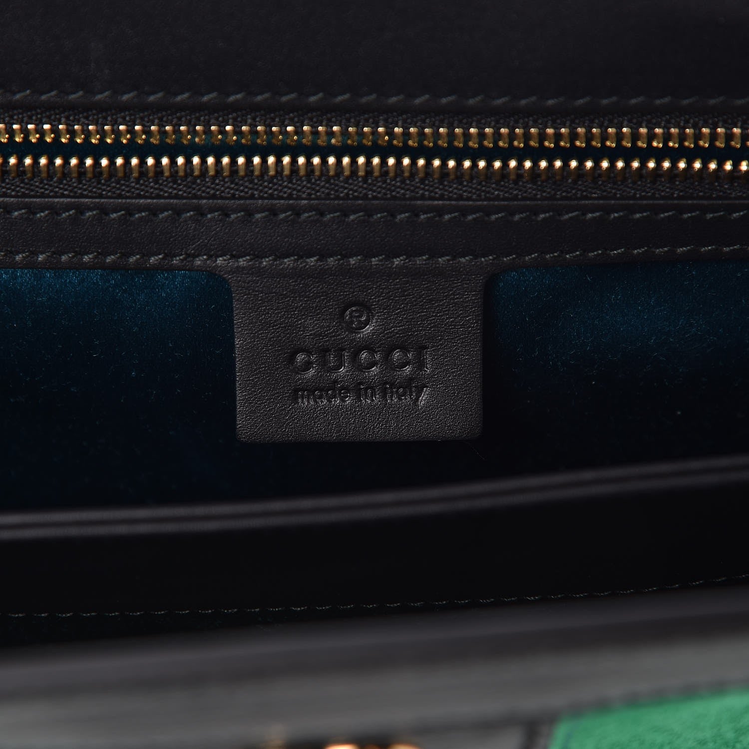 Gucci Suede Patent Web Medium Ophidia Chain Shoulder Bag New Shamarock Black 6 of 8