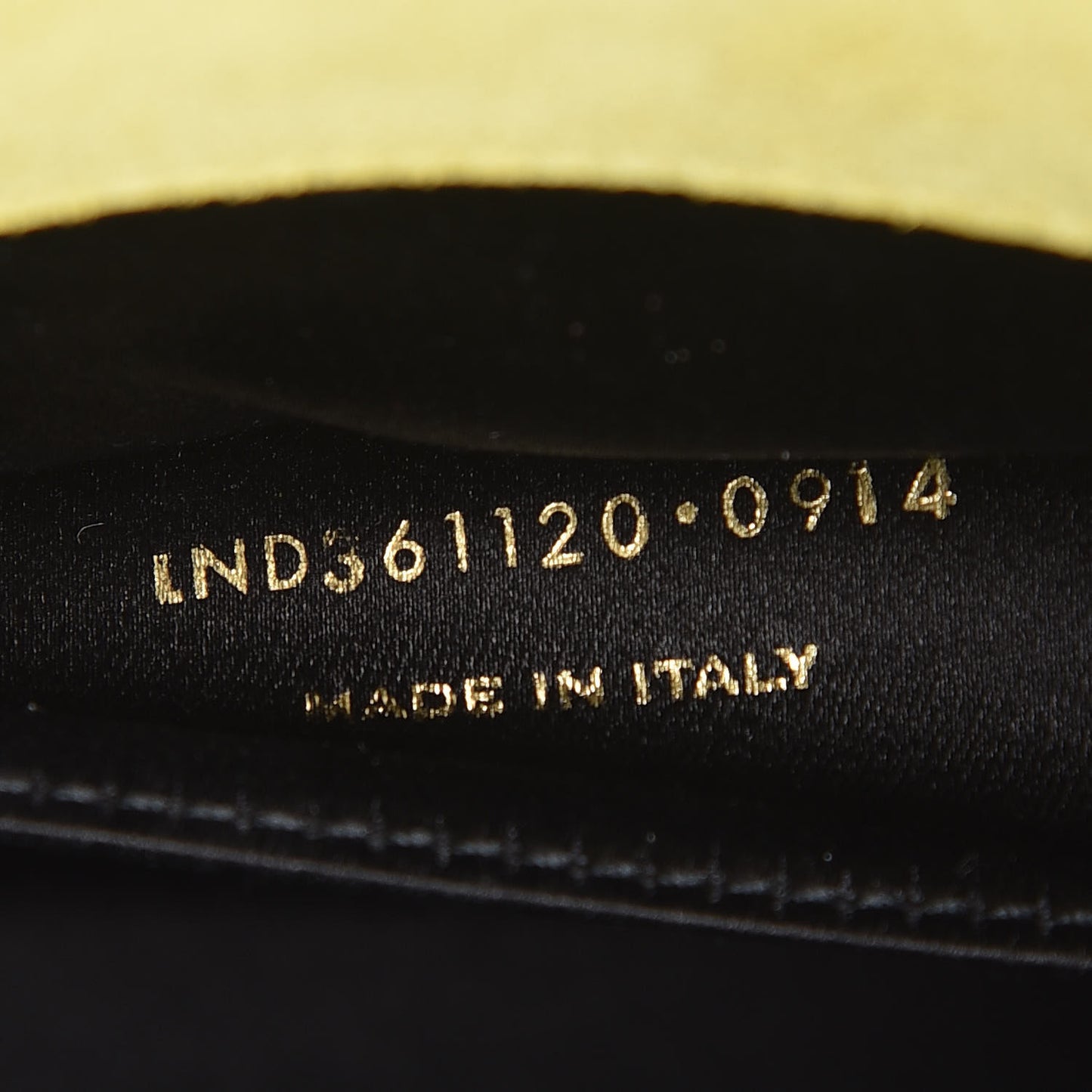 Patent Calfskin Monogram Large Belle De Jour Clutch Yellow