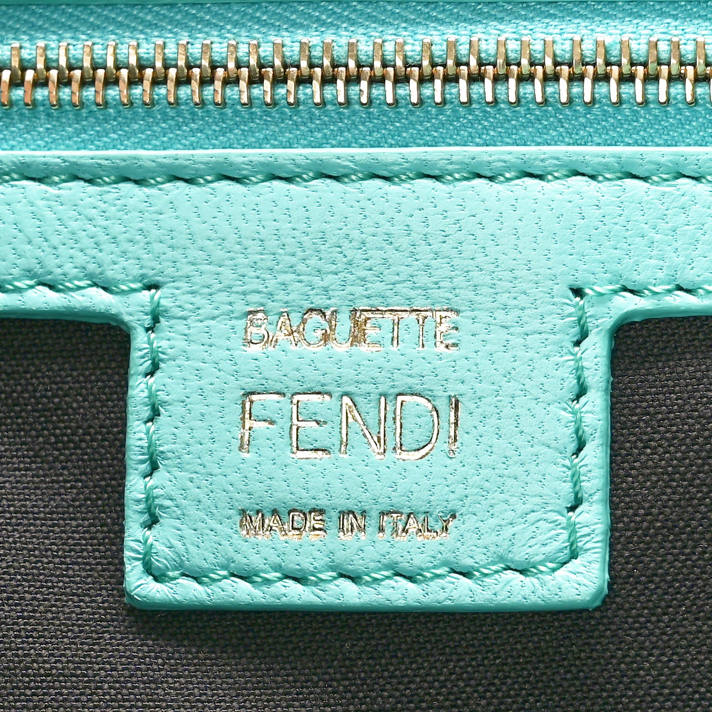 Nappa FF 1974 Embossed Baguette Tiffany