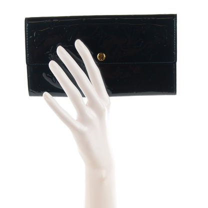 Louis Vuitton Vernis Sarah Wallet Blue Nuit 2 of 7