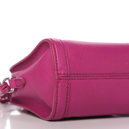 Alexander McQueen Grainy Calfskin Mini Padlock Zip Satchel Pink 6 of 11