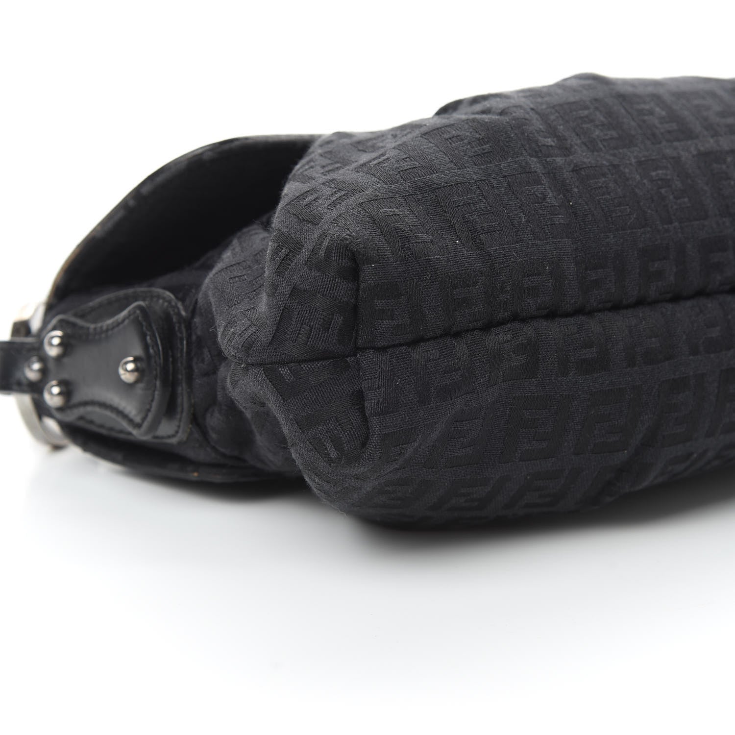 Fendi Zucchino Small Chef Shoulder Bag Black 9 of 12