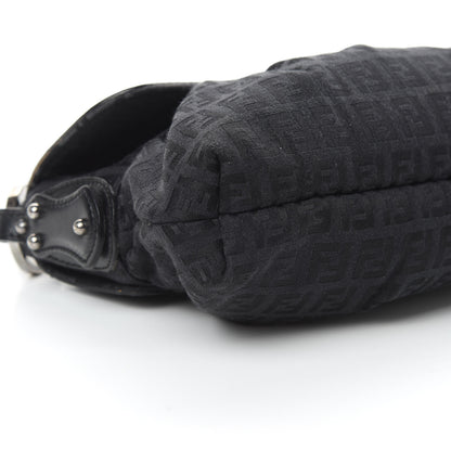 Fendi Zucchino Small Chef Shoulder Bag Black 9 of 12