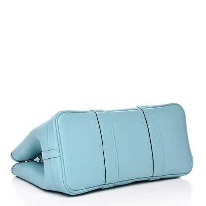 Hermes Vache Country Garden Party 30 TPM Bleu Atoll 4 of 10