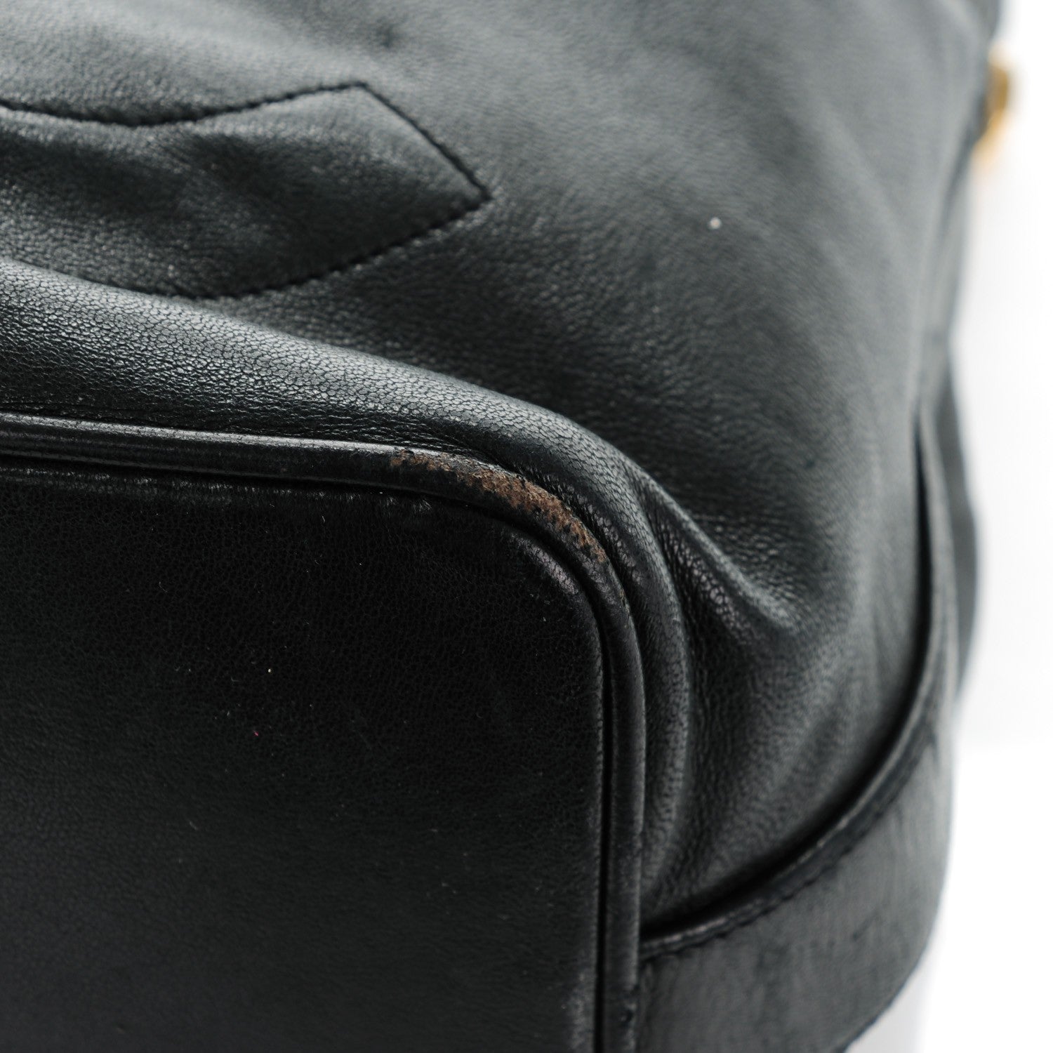 Chanel Lambskin CC Drawstring Bag Black 26 of 29