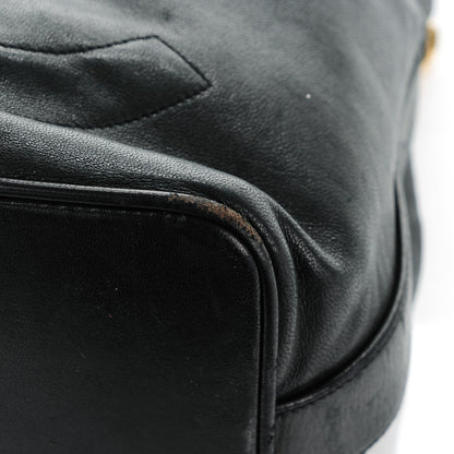 Chanel Lambskin CC Drawstring Bag Black 26 of 29