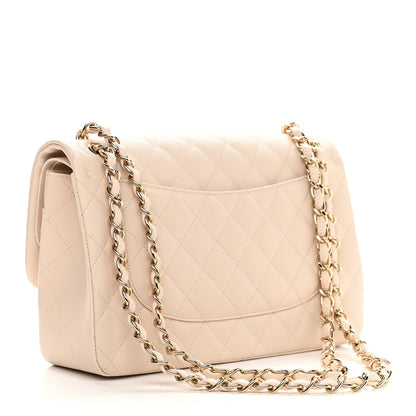 Chanel Caviar Quilted Jumbo Double Flap Beige Clair 3 of 9