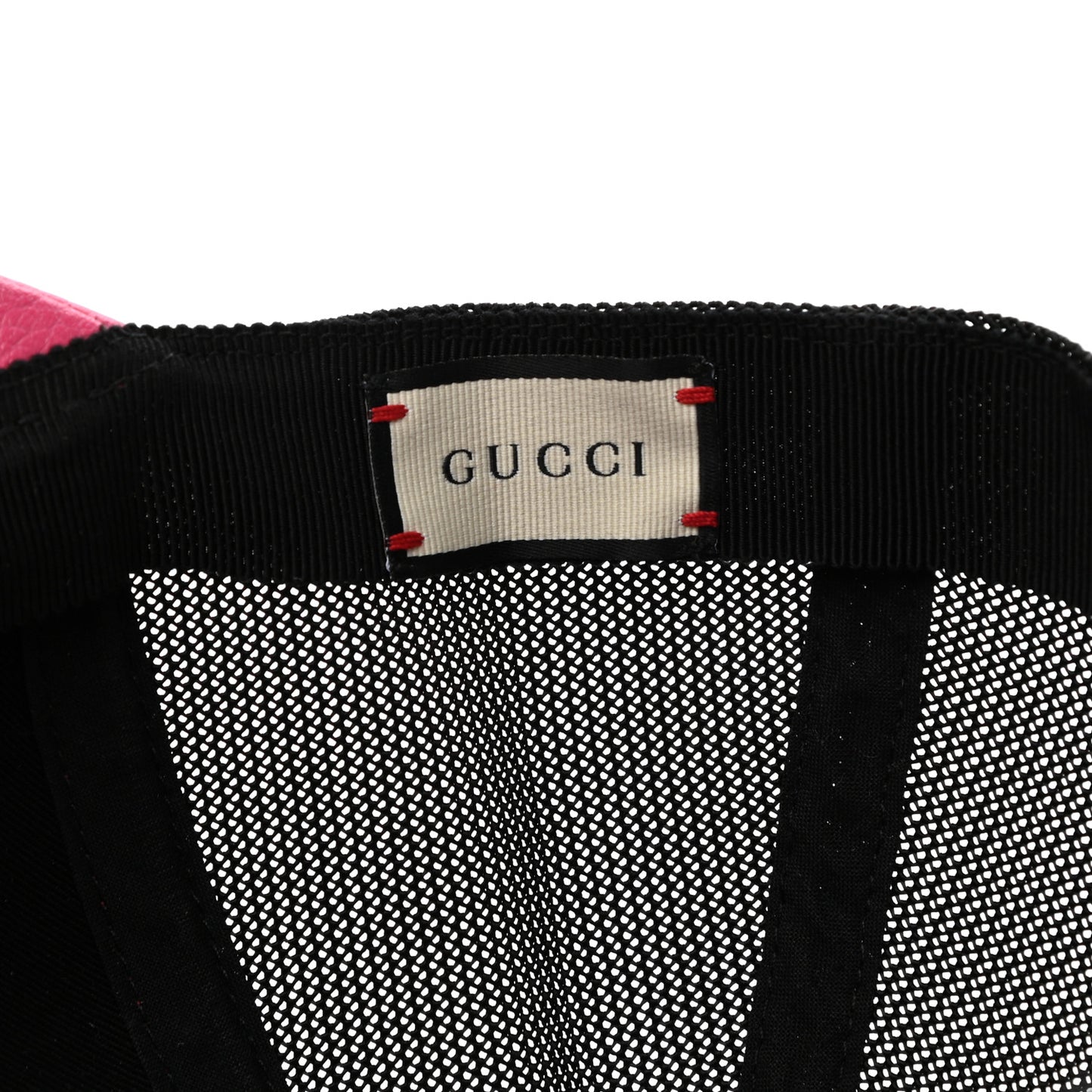 Grained Calfskin Logo Baseball Hat S Box Pink
