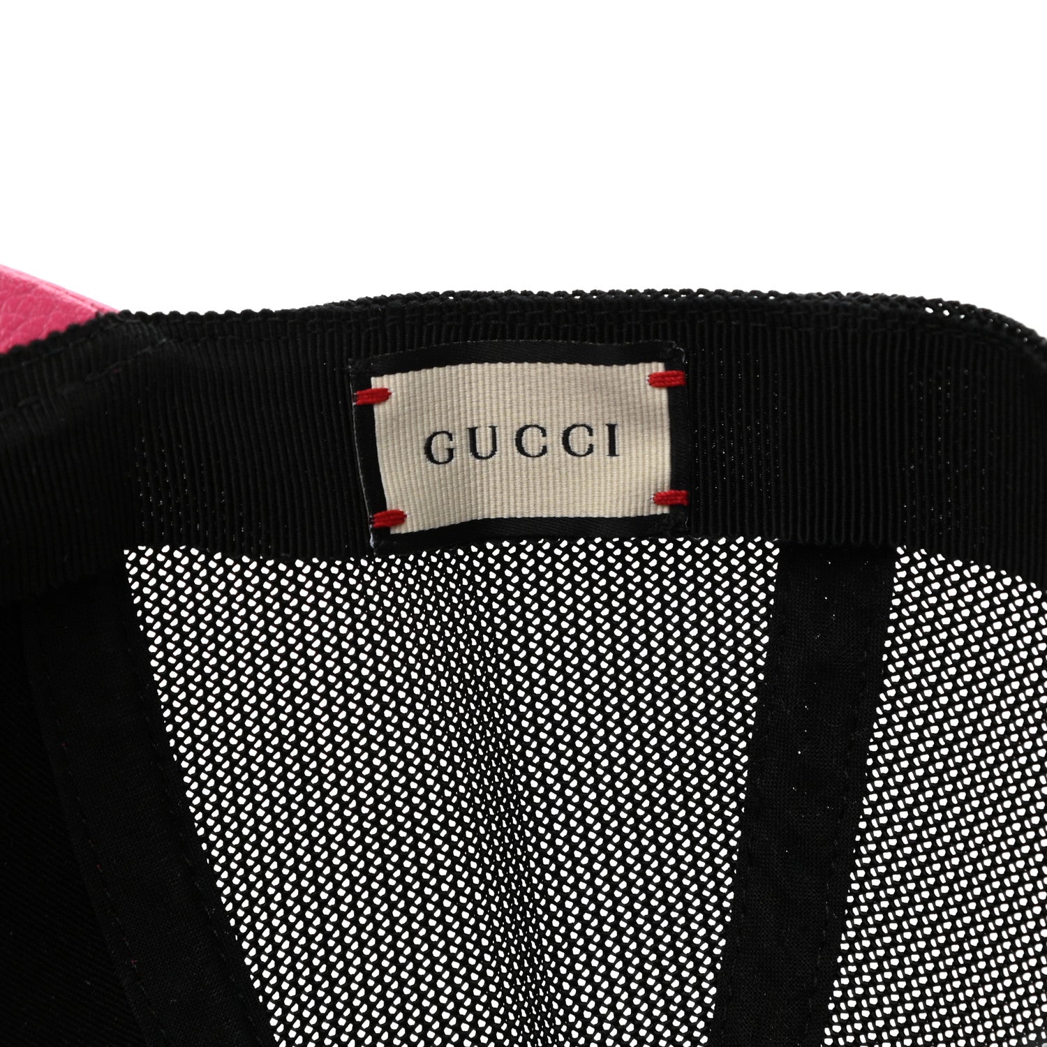 Gucci Grained Calfskin Logo Baseball Hat S Box Pink 8 of 10