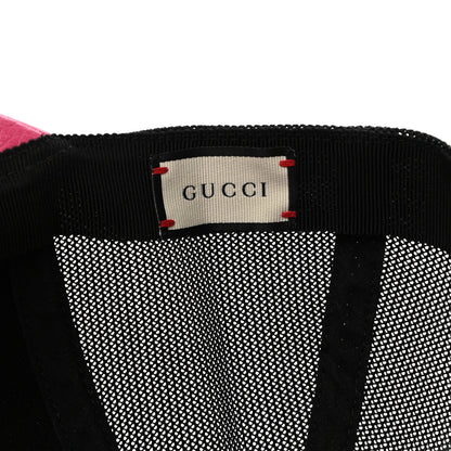 Gucci Grained Calfskin Logo Baseball Hat S Box Pink 8 of 10