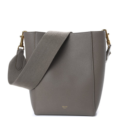 Celine Soft Grained Calfskin Small Sangle Bucket Bag Taupe 1 of 13