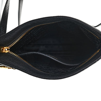 Prada Vitello Daino Crossbody Bag Black 4 of 4