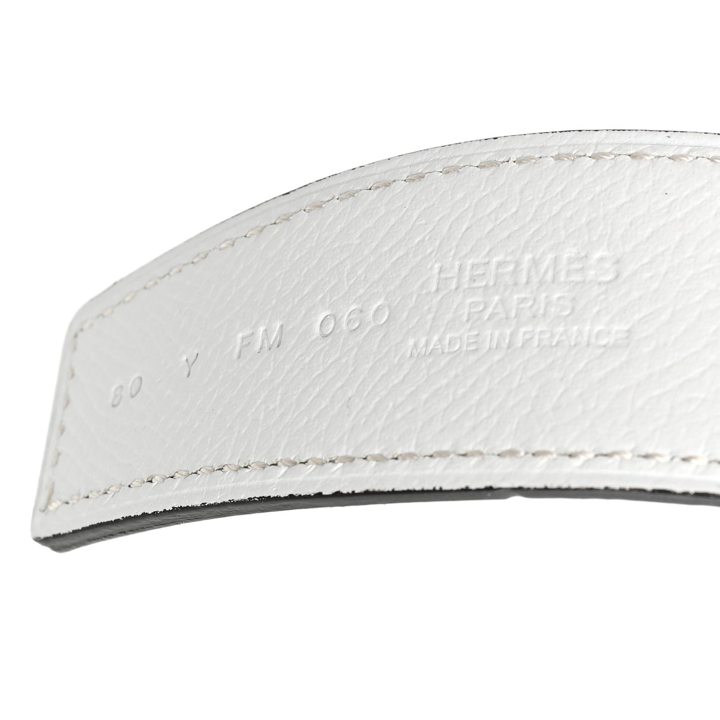 Epsom 32mm H Belt 80 32 White Etoupe
