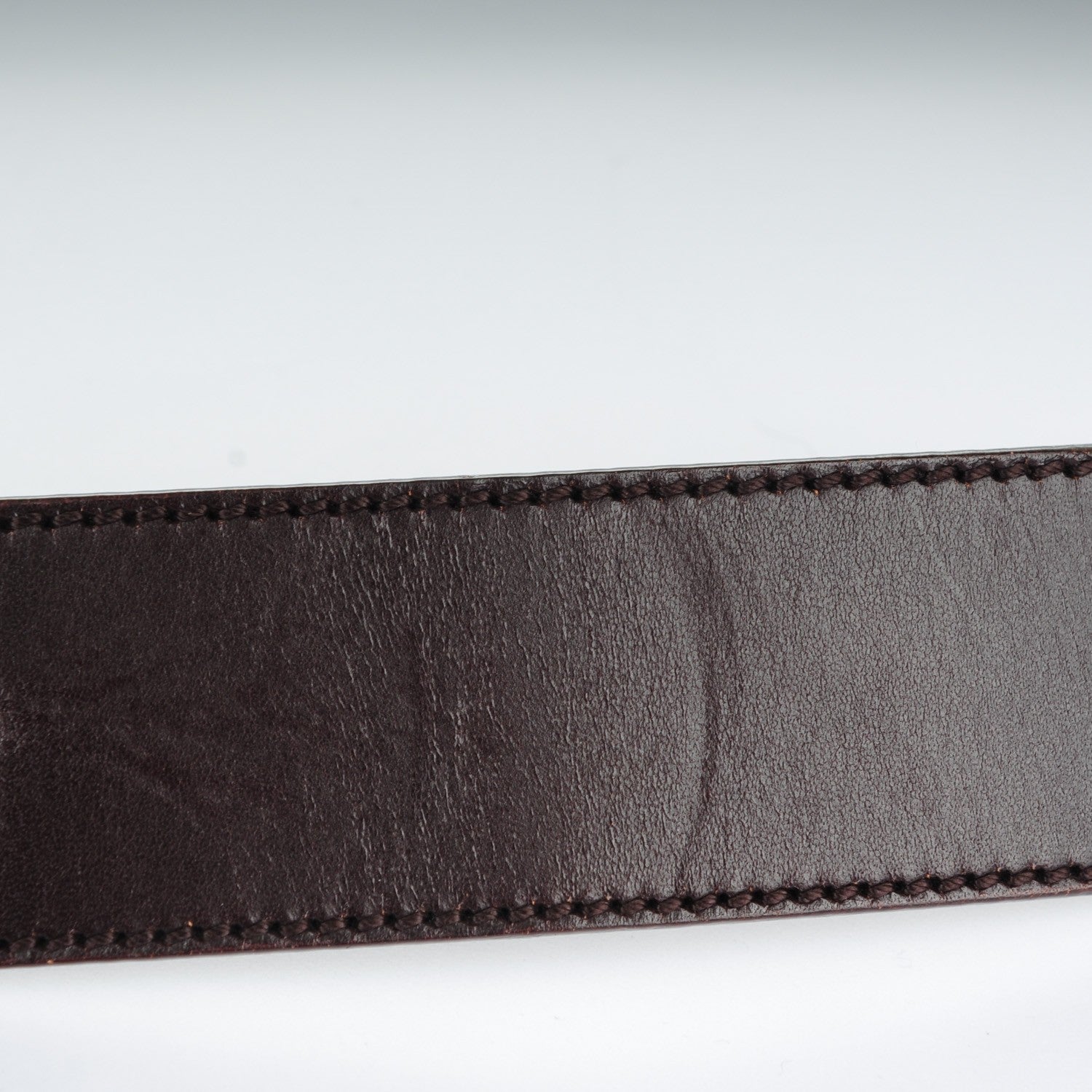 Gucci Calfskin Interlocking G Belt 85 34 Dark Brown 6 of 6