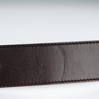 Gucci Calfskin Interlocking G Belt 85 34 Dark Brown 6 of 6