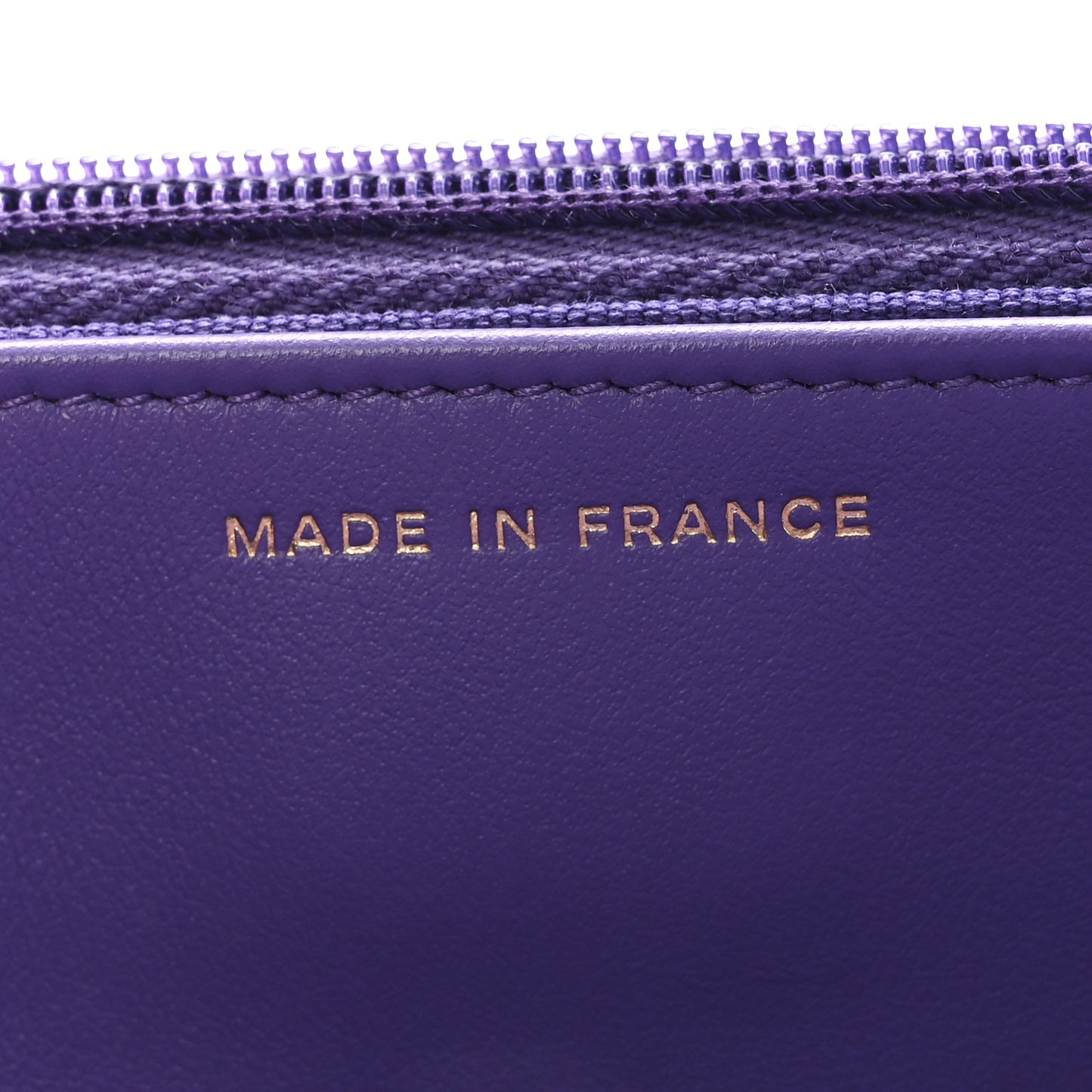 Caviar Quilted Wallet On Chain WOC Purple