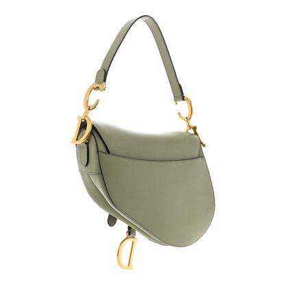 Christian Dior Grained Calfskin Saddle Bag Sage 3 of 11