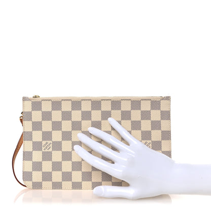Louis Vuitton Damier Azur Neverfull MM GM Pochette 2 of 7