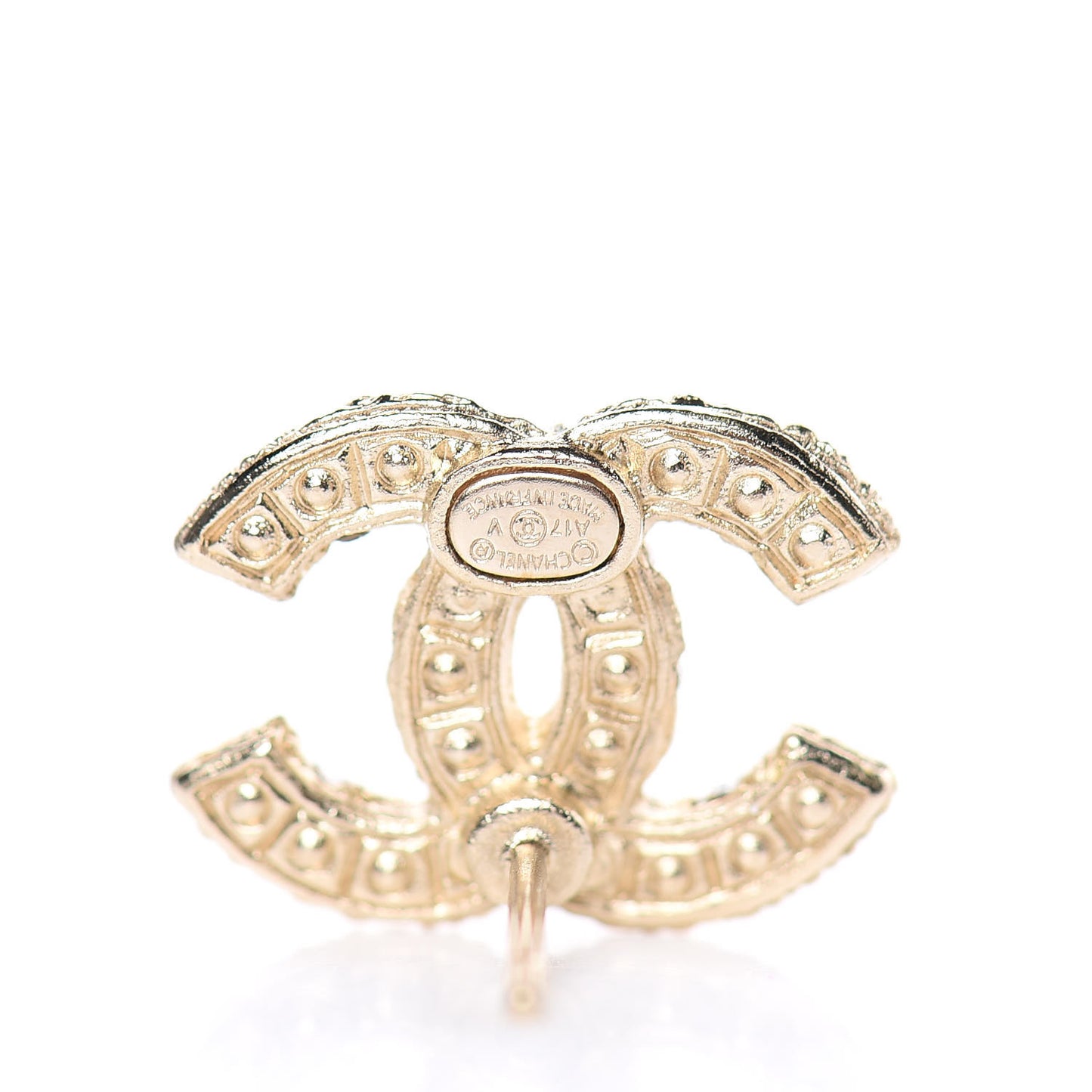 Pearl CC Earrings Light Gold