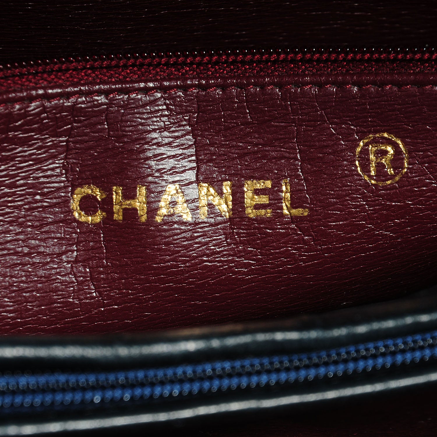 Chanel Lambskin Quilted Jumbo Flap Navy 9 of 10