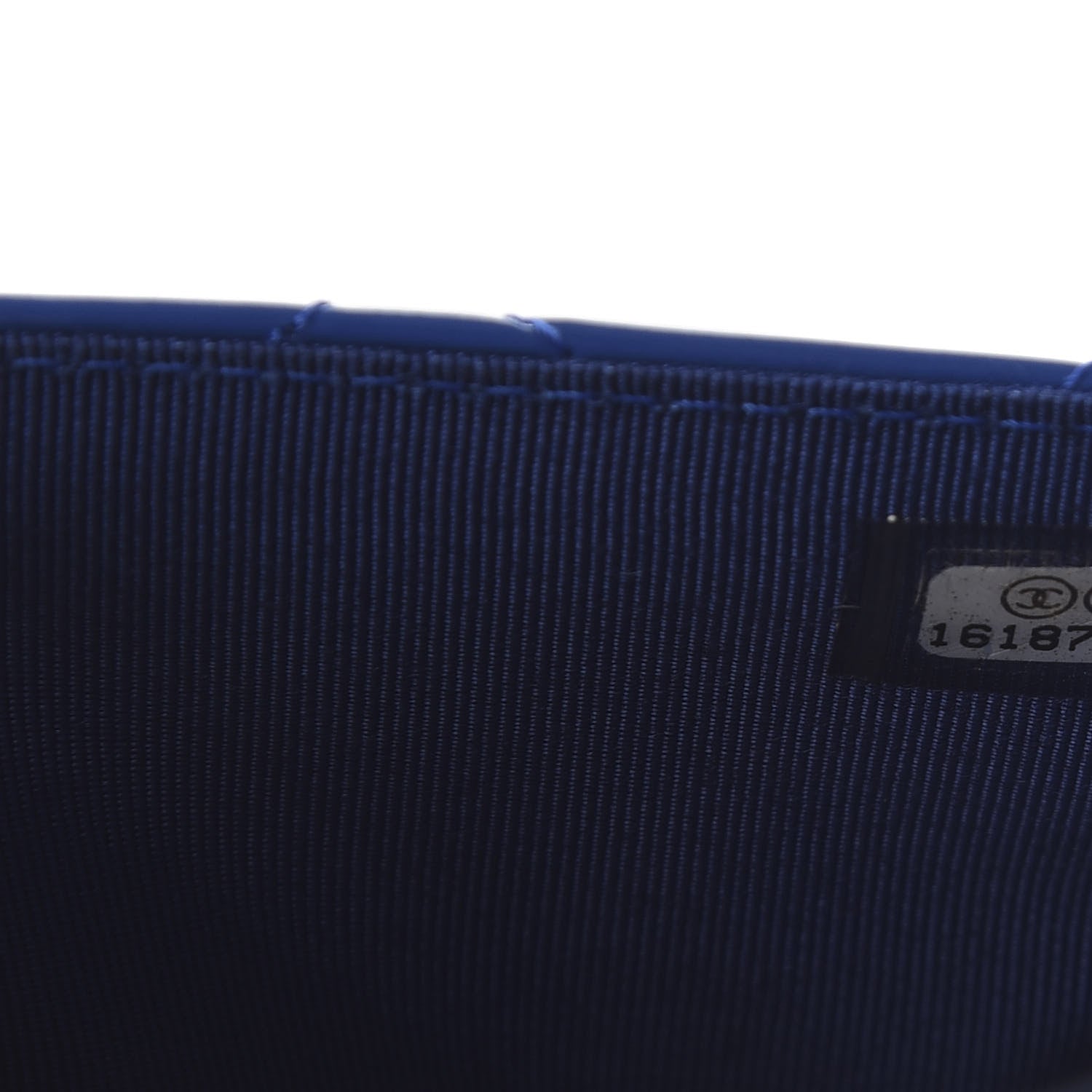 Chanel Patent Quilted Wallet On Chain WOC Blue 9 of 12