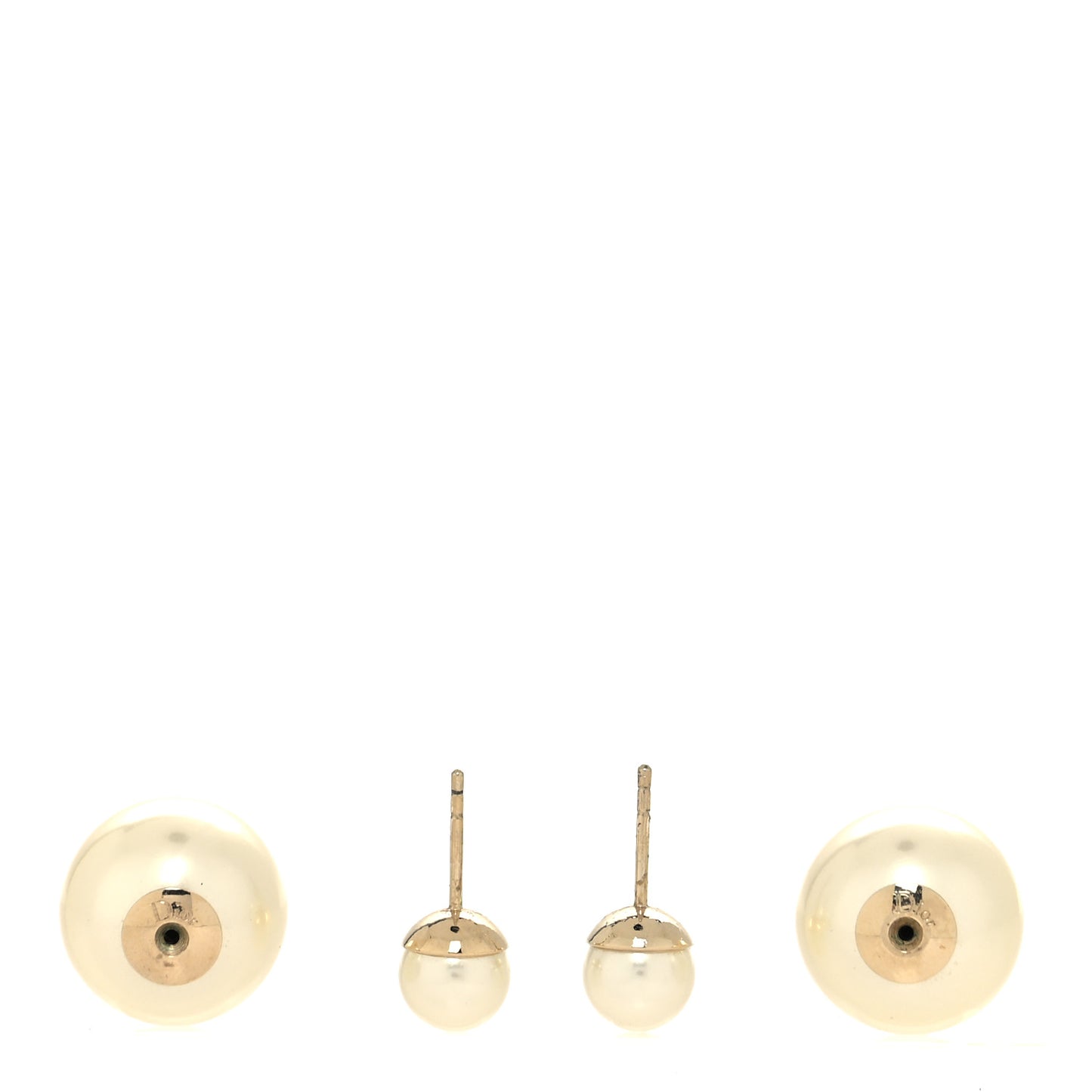 Pearl Mise En Dior Tribal Earrings Gold