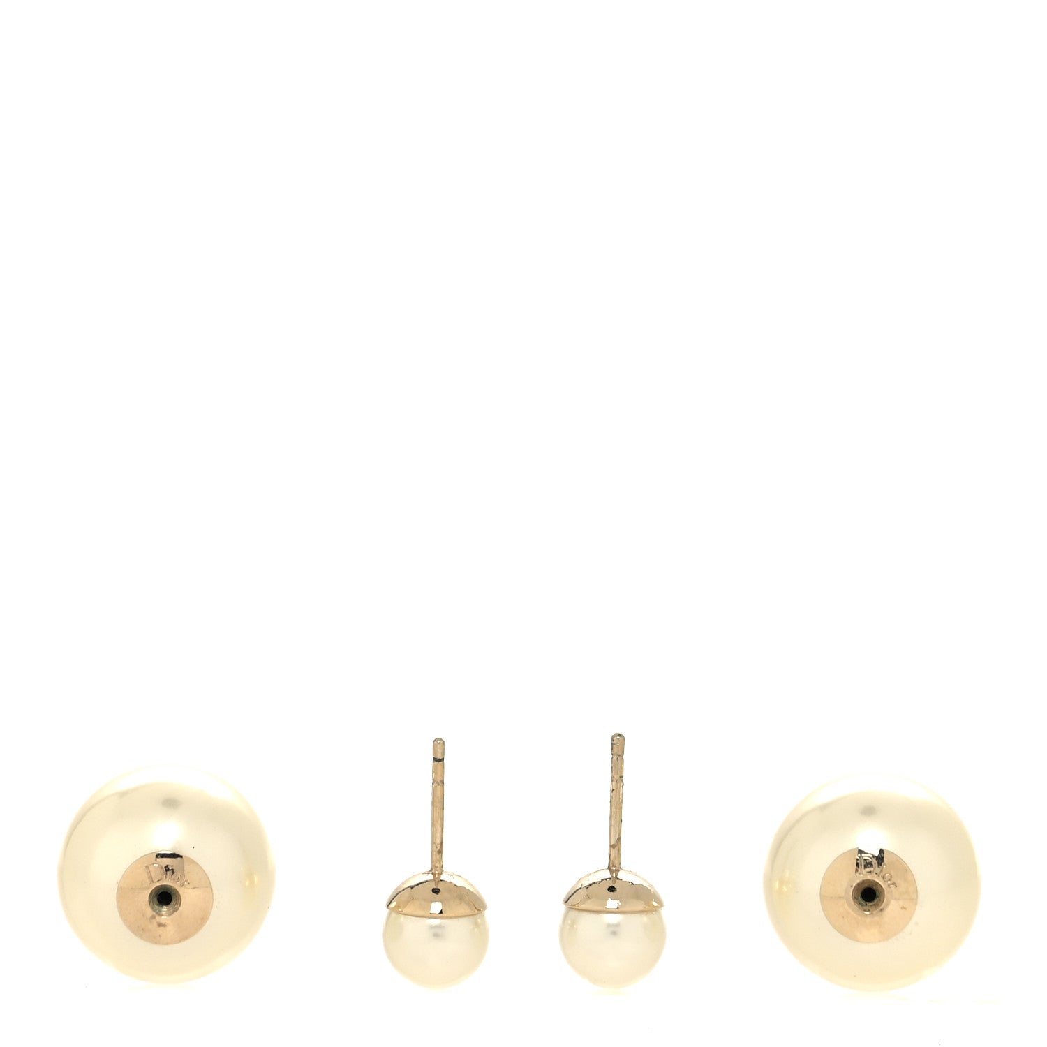 Christian Dior Pearl Mise En Dior Tribal Earrings Gold 3 of 4