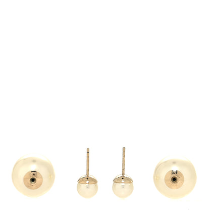Christian Dior Pearl Mise En Dior Tribal Earrings Gold 3 of 4