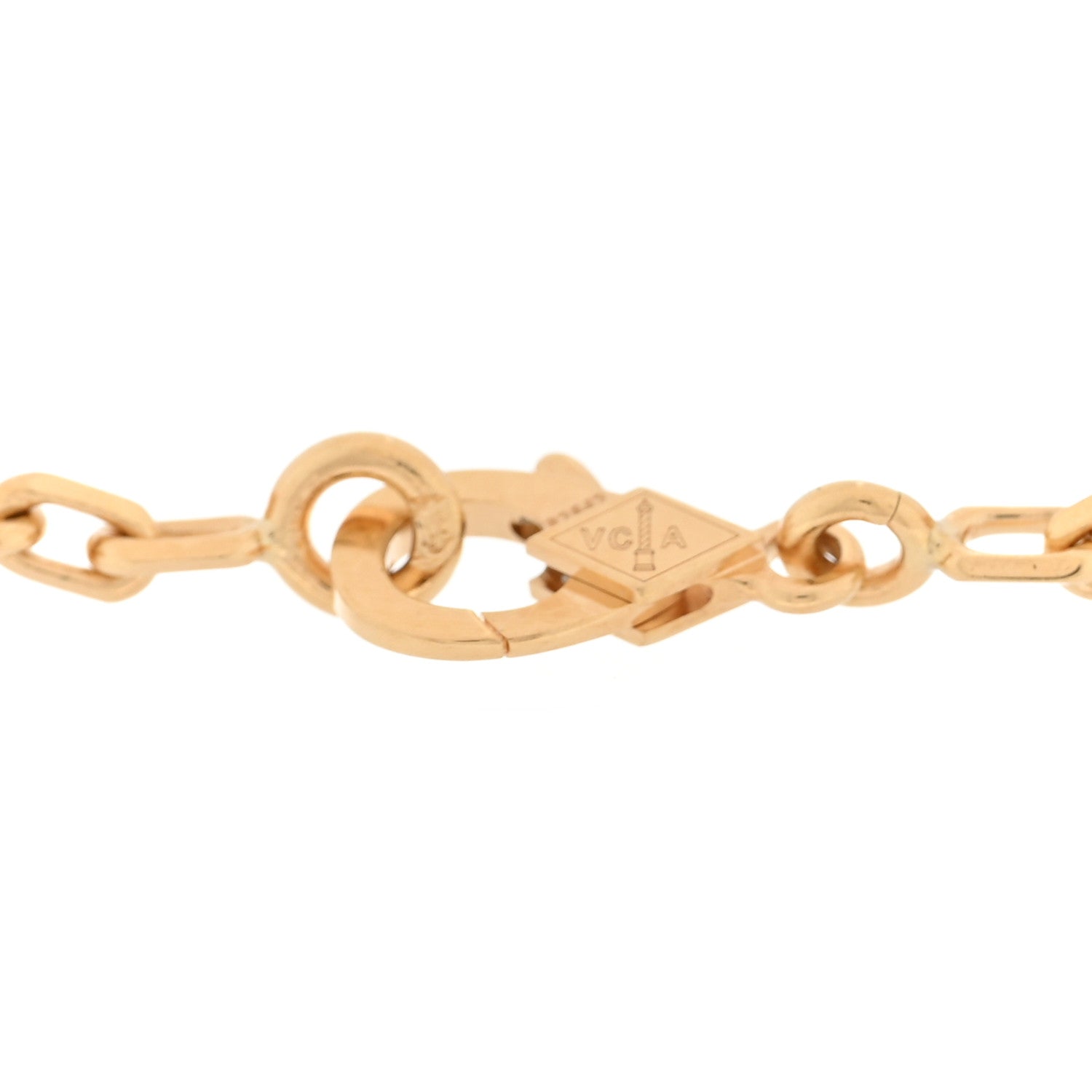 Van Cleef & Arpels 18K Yellow Gold 5 Motifs Guilloche Vintage Alhambra Bracelet 3 of 4
