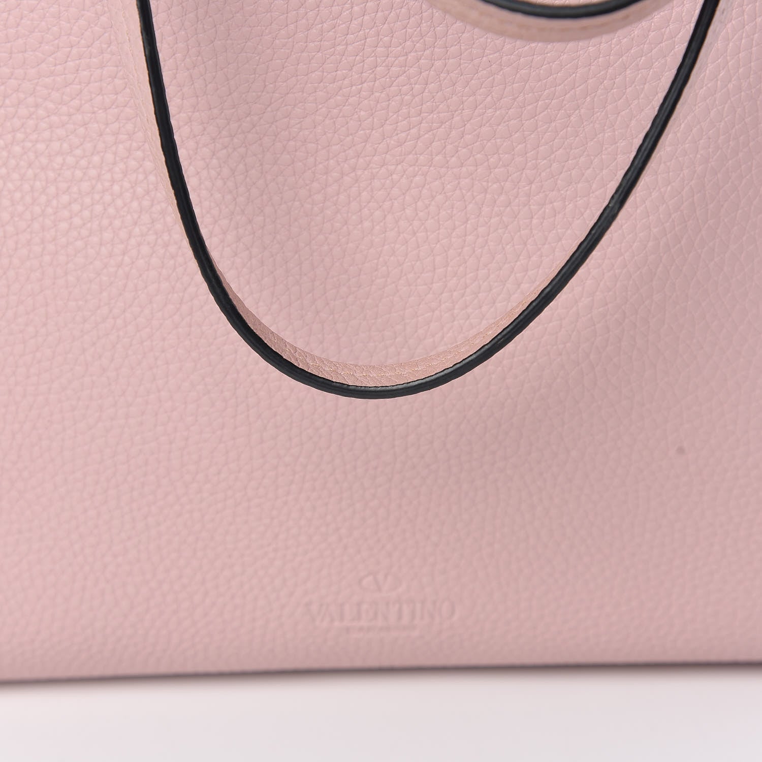 Valentino Garavani Grained Calfskin Rockstud Shoulder Tote Water Rose 13 of 17