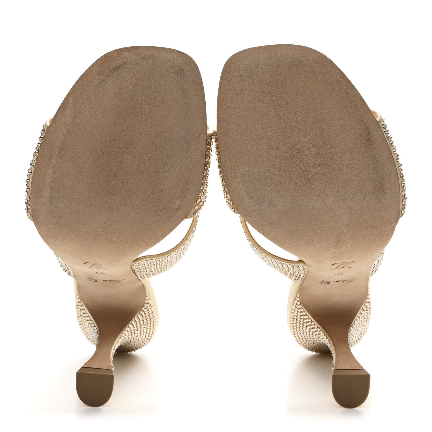 Louis Vuitton Satin Crystal Sparkle Mule 39 Gold 1814029
