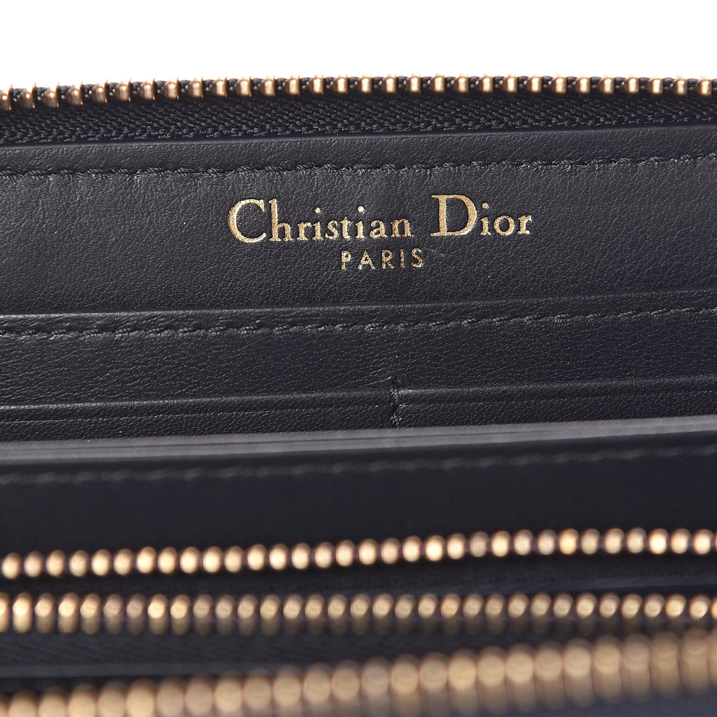 Oblique Zip Around Wallet Blue