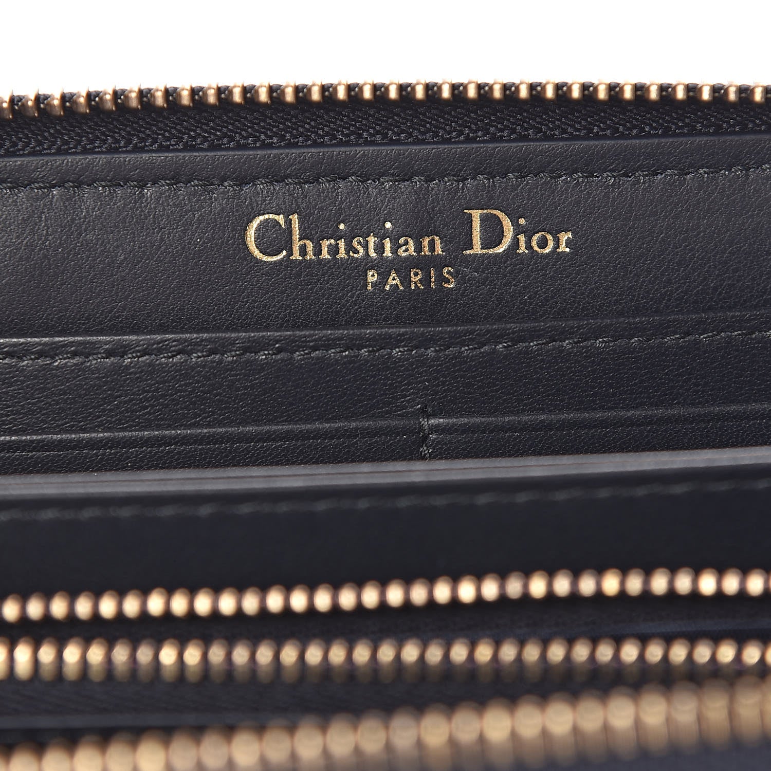 Christian Dior Oblique Zip Around Wallet Blue 6 of 8